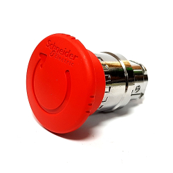 PRZYCISK SE ZB4BS844 BEZP. RED