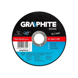 TARCZA TNĄCA DO METALU 115x1,5x22,2 GRAPHITE