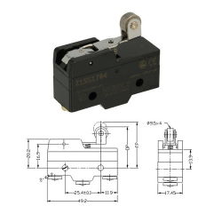 PRZEŁĄCZNIK KRAŃCOWY Z15G1704 15A/250VAC