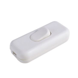 PRZEŁĄCZNIK DO LAMPKI PRZELOTOWY 3A/250V BIAŁY