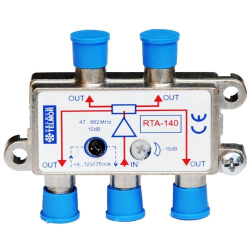 ROZGAŁĘŹNIK ANTENOWY RTA-140 AKTYWNY 4WYJ.TELMOR