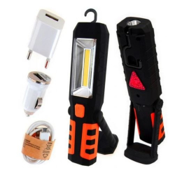 LATARKA WARSZTATOWA LED 3W+1 COB AKUMULATOR