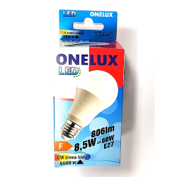 ŻARÓWKA LED E27 8.5W (60W) 810lm CW ONELUX