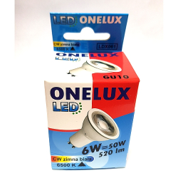 ŻARÓWKA LED GU10 6W(50W) CW 520lm ONELUX