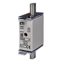 WKŁADKA BM WT000 100A 500V gG ZWŁOCZNA EATON