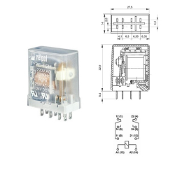 PRZEKAŹNIK 230VAC R2M-2012-23-5230 2P