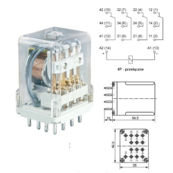 PRZEKAŹNIK 230VAC R15-2014-23-3230 4P