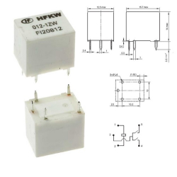 PRZEKAŹNIK 12VDC HFKW-012-1ZW