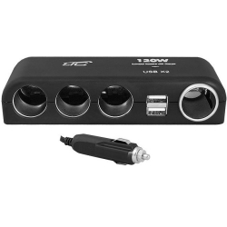 ROZGAŁĘŹNIK ZAPALNICZKI WT-KABEL+4GN+2USB 2X1,2A