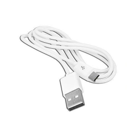 KABEL USB A WTYK - microUSB WTYK 1,5m BIAŁY