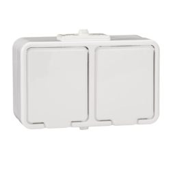 GNIAZDO 230V 16A N/T PODWÓJNE NT230H01 CEDAR BIAŁE