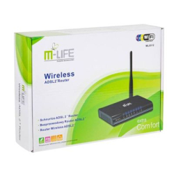 ROUTER ADSL+WiFi 150Mb/s M-LIFE