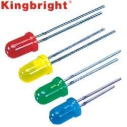 DIODA LED 5mm ŻÓŁTA TRANSP. L-53YT KING