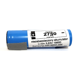 AKUMUL. 3,7V/2850mAh Li-Ion 18650 SAMSUNG