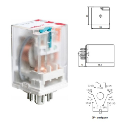 PRZEKAŹNIK 12VDC R-15 3P 2013-23-1012WT