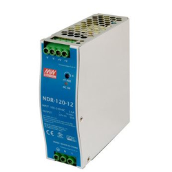 ZASILACZ NA SZYNĘ 12V 10A NDR-120-12 MEAN WELL