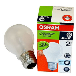 ŻARÓWKA E27 230V/42W HALOGEN PRZEZROCZYSTA OSRAM