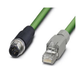 PRZYŁ. RJ45 - WTYK - M12 MĘSKI 4PIN 2mb
