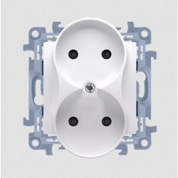 GNIAZDO 230V SIMON10 CG2M.01/11 B/U PODW. BIAŁE