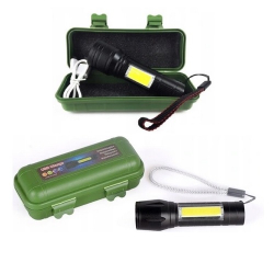 LATARKA MINI TAKTYCZNA LED CREE+COM AKU.