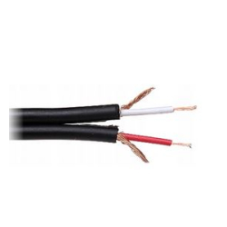 PRZEWÓD 2x6mm CZARNY RCA