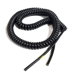 PRZEWÓD SPIRALNY 3X0,75mm 1M-4M 300/500V PUR-SPIKA