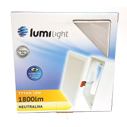 PANEL LED 18W 4000K N/T BIAŁY NW