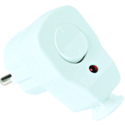 WTYK 230V KĄTOWA PCE Z WYŁACZNIKIEM I DIODĄ