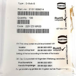 HARTING 21011009014 Har-speed M12 malecont. Crimp