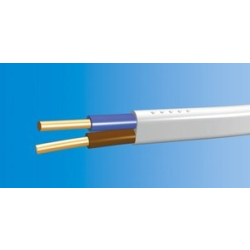 PRZEWÓD OMYp 2x0,5mm BIAŁY H03VVH2-F