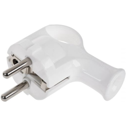 WTYK 230V WT-40 Z/U KĄTOWA BIAŁA Z UCHWYTEM