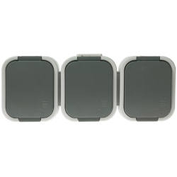 GNIAZDO 230V N/T 3-kr NT 316 B2 SZ/SZARY