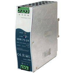 ZASILACZ NA SZYNĘ 24V 3,2A SDR-75-24 MEAN WELL