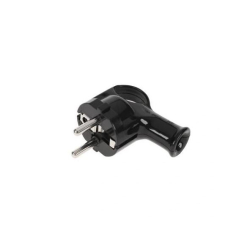 WTYK 230V WT-40-2 Z/U KĄTOWA CZARNA Z UCHWYTEM