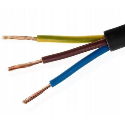 PRZEWÓD OWY 3x1,50mm H05VV-F BIAŁY