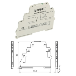 PRZEKAŹNIK 24VAC/DC PI6-1P-24VAC/DC