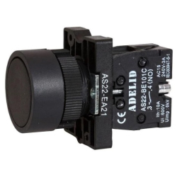 PRZYCISK AD AS22-EA21 1NO CZARNY