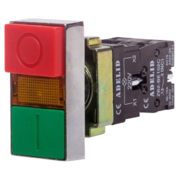 PRZYCISK AD AS22-BW8465L 1NO+1NC
