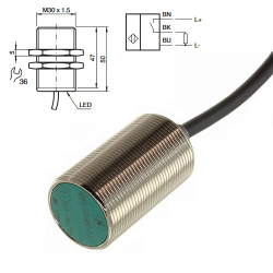 CZUJNIK INDUKCYJNY M30 NBB15-30GM50-E2 PNP;NO;15mm