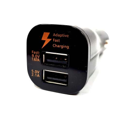 ŁADOWARKA SAM. FAST CHARGE 12V/5V/9V 2,1A dualUSB