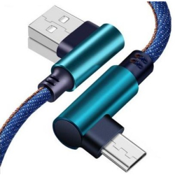 KABEL MICRO USB KĄTOWY 2M