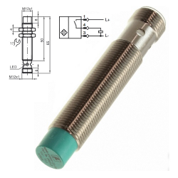 CZUJNIK INDUKCYJNY NBN8-12GM50-E2-V1 PNP;NO;0-8mm