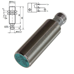 CZUJNIK INDUKCYJNY M18 NBB8-18GM50-E2-V1 PNP;NO;8m