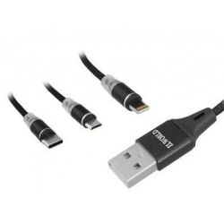 KABEL USB MAGNETYCZNY CN-05 1,2M 3w1