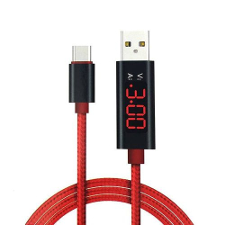 KABEL USB-C QUICK CHARGE + MIERNIK LED